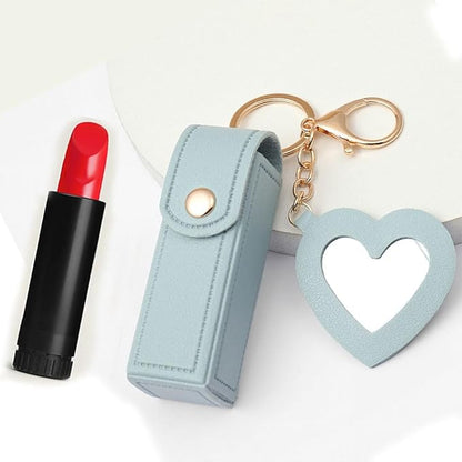 Lipstick Organizer with Mirror Portable Lipstick Holder Lip Organizer