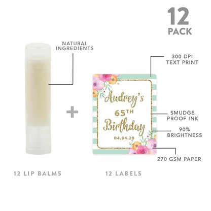 Andaz Press Personalized Milestone Birthday Party Glitter,