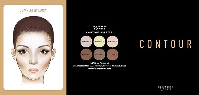 Elizabeth Mott Bronzer Contour Kit & Highlighting Powder Natural Glow