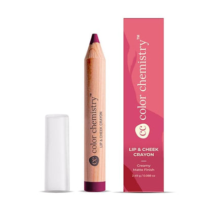 COLOR CHEMISTRY Lip And Cheek Crayon| Vegan, Ultra-Matte, Vegan,