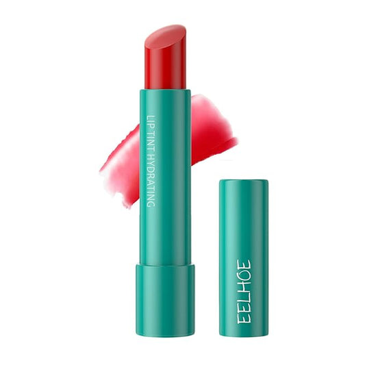 Lip Tint Hydrating, Sheer Strength Hydrating Lip Tint, Tinted Lip Balm Powerful Moisturizing Water Lipstick, Non-Sticky & Long Lasting (#Cherry Red)