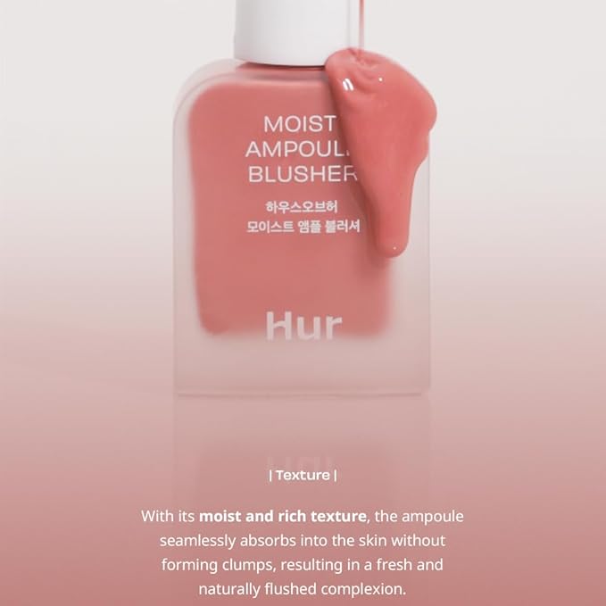 Moist Ampoule Blusher, Buildable Water-based Formula, Infused with 20ml