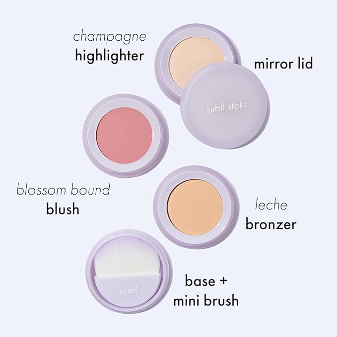 Subtl Beauty 3-in-1 travel makeup kit by subtl