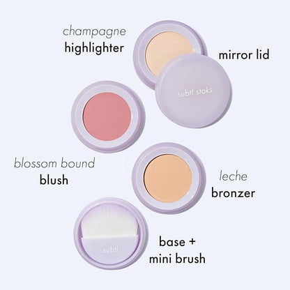 Subtl Beauty 3-in-1 travel makeup kit