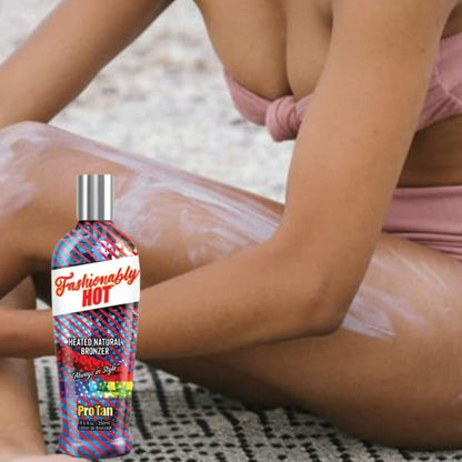 Pro Tan Heated Natural Bronzer Oil, 8.45 Fl Oz, Brown