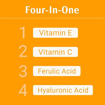 Ferulic Acid Serum Skin Care 20% Vitamin C Hyaluronic Acid Serum + CE Ferulic Acid - Potent Anti Aging, Anti Wrinkle
