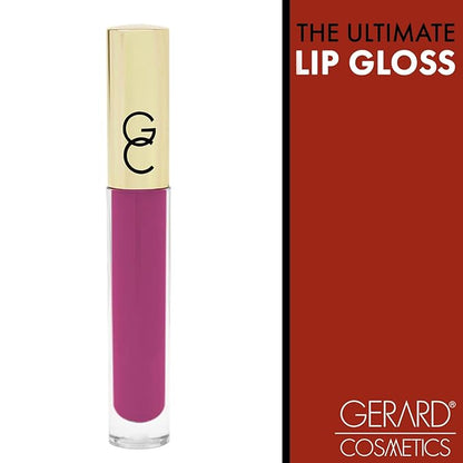 Gerard Cosmetics Supreme Lip Creme Electric Rose | Highly Pigmented, Fully Opaque, Hot Pink Lip Gloss | Nourishing, Hydrating, Liquid Lipstick for Full Coverage Lip Color