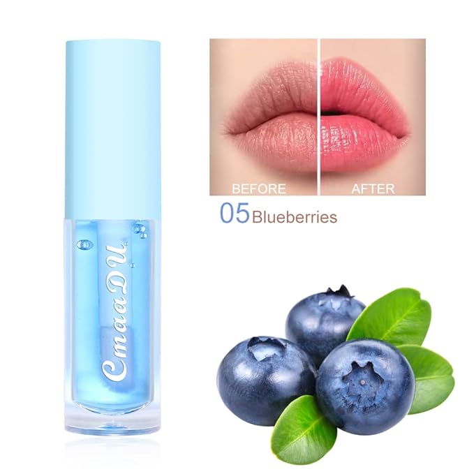 6Pcs Hydrating Lip Oil Set,Fruity Color
