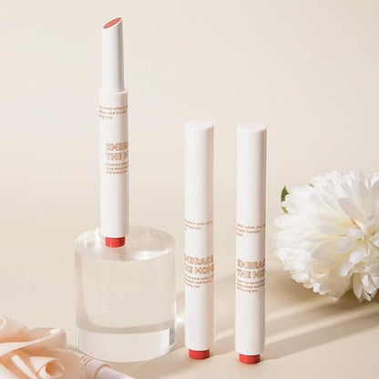 Moisturizing Solid Lipstick Non Sticky Lipstick, Moisturizing Lipstick Glossy Tinted Lip Balm,Long Lasting Non-Stick Lip Gloss Cute Makeup,High-gloss for Plumper Looking Lips,Vegan,Bronzed Glow (02#)