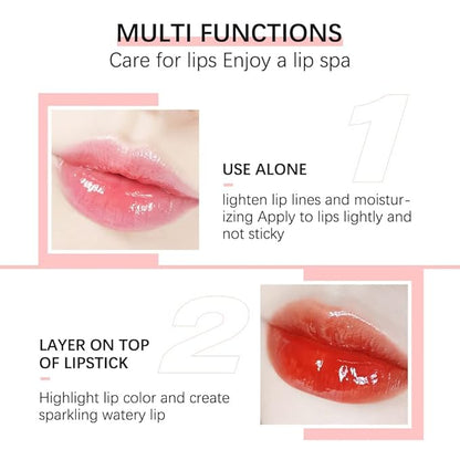 Hydrating Lip Glow Oil, Moisturizing Lip Gloss, Plumping Lip