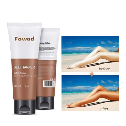 Self Tanners - Get a Gradual Tan with Our Sunless Tanning Lotions, Non-Toxic and Buildable Formula for a Golden Glow on Body and Face (6.33 FL Oz / 180ML)