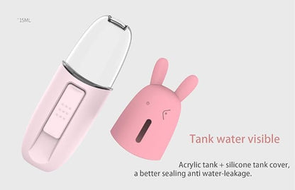 Nano Facial Mister, Clean Face Cool Mist, Portable Rechargeable Facial Sprayer - Moisturizing & Hydrating for Skin Care, Makeup, Eyelash Extension, Travel (Blue)