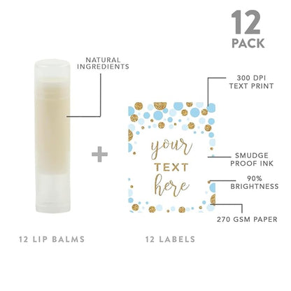 Andaz Press Personalized Lip Balm Party Glitter
