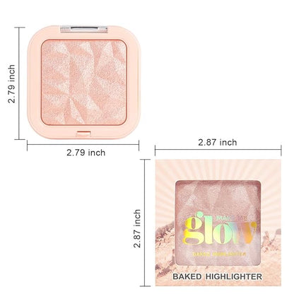 evpct Nude Pink Face Highlighter Makeup Shimmer Glitter