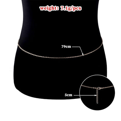 Belly Waist Chain Gold Body Chain