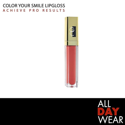 Gerard Cosmetics Color Your Smile Lip Gloss - Passion | Moisturizing Lip Gloss with Mirror and LED Light | Super Pigmented | Shiny Finish | Nude Lip Color | Cruelty Free and Made in USA