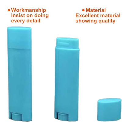 5ml 25Pcs Empty Oval Deodorant Lip Blue)