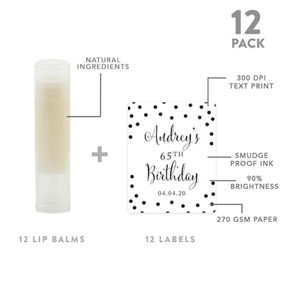 Andaz Press Personalized Milestone Birthday Party Black