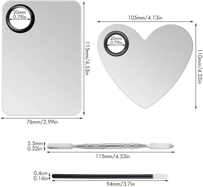 Makeup Palette Lipstick Applicator with Spatula Lip Gloss
