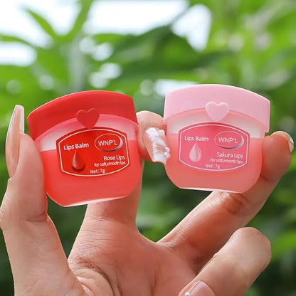 Moisturizing Lip Balm - Pink Flower Lips,