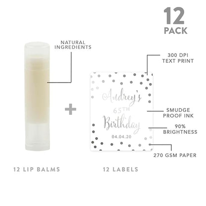 Andaz Press Personalized Milestone Birthday Party Silver