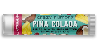 Crazy Rumors Piña Colada Lip Balm. Plant-Based,