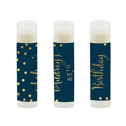 Andaz Press Personalized Milestone Birthday Party Blue,