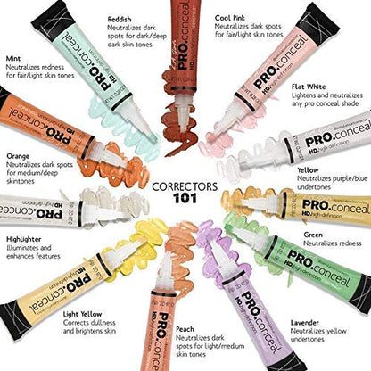L.A. Girl Pro Conceal HD Concealer, Lavender Corrector, 0.28 Ounce