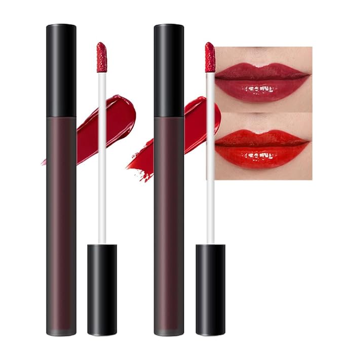 BINGBRUSH 2 Pcs Moisturizing and Silky Velvet Lipgloss BINGBRUSH