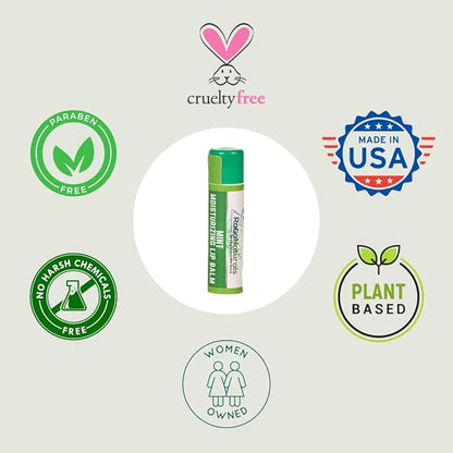 Handmade Moisturizing Mint Lip Balm - Oil,