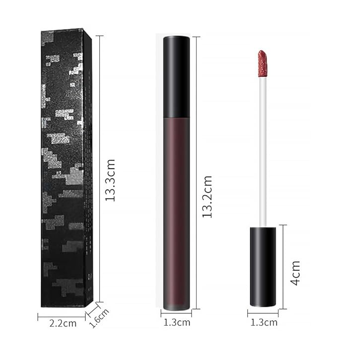 BINGBRUSH 2 Pcs Moisturizing and Silky Velvet Lipgloss BINGBRUSH