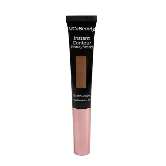 MCoBeauty Instant Contour Beauty Wand, Light/Medium, Sculpt & Free Cosmetics