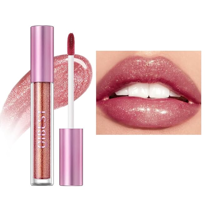 Shimmer Coating Tint Liquid Lipstick, Pink Moisturizing Pearl Coating