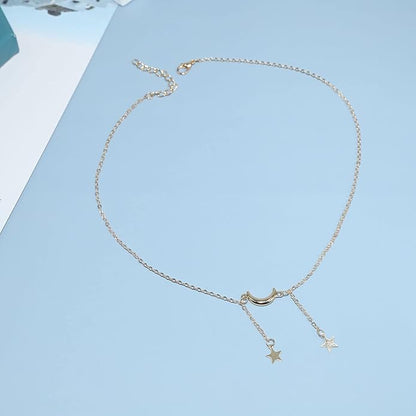 Boho Gold Y Necklace Double Star