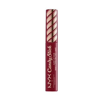 NYX PROFESSIONAL MAKEUP Candy Slick Glowy Lip Color Gloss - Single Serving (Wine Red)