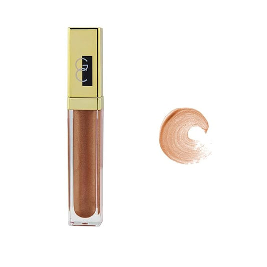 Gerard Cosmetics Color Your Smile Lip Gloss Crystal | Super Pigmented Nude Sparkle Lip Gloss with LED Light and Mirror | Shiny Finish | Hydrating Liquid Lip Color | Cruelty Free and Made in USA