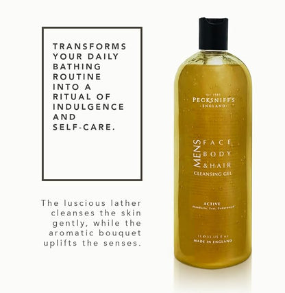 Pecksniff's Active Men's 3-in-1 Cleansing Gel