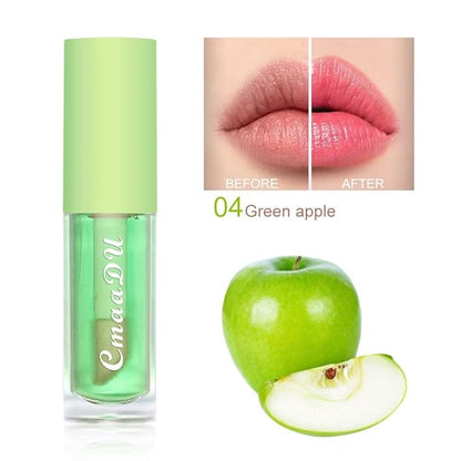 6Pcs Hydrating Lip Oil Set,Fruity Color