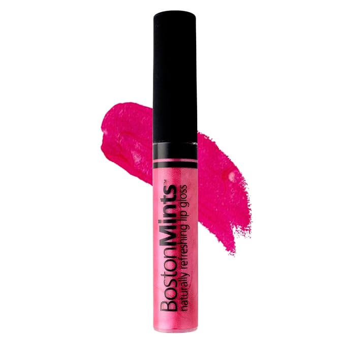 P-Town Pink Lip Gloss (.25oz) - Naturally Refreshing Vegan Lip Gloss with Aloe, Vitamins C & E, Spearmint Extract