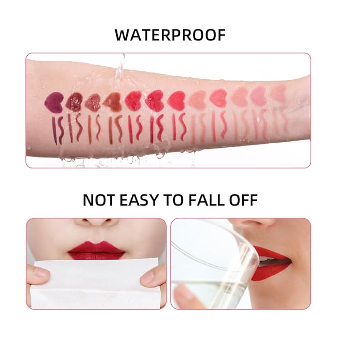 2-in-1 Lip Crayon, lip liner, Lip Liner Pencil, Slim Lip Pencil, Beauty Lip Gloss, Super Professional Tip Matte Lipstick (#7)