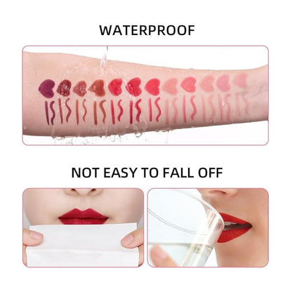 2-in-1 Lip Crayon, lip liner, Lip Liner Pencil, Slim Lip Pencil, Beauty Lip Gloss, Super Professional Tip Matte Lipstick (#7)