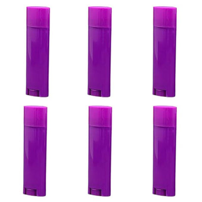 5ml 50Pcs Empty Oval Deodorant Lip Deodorants(Purple)