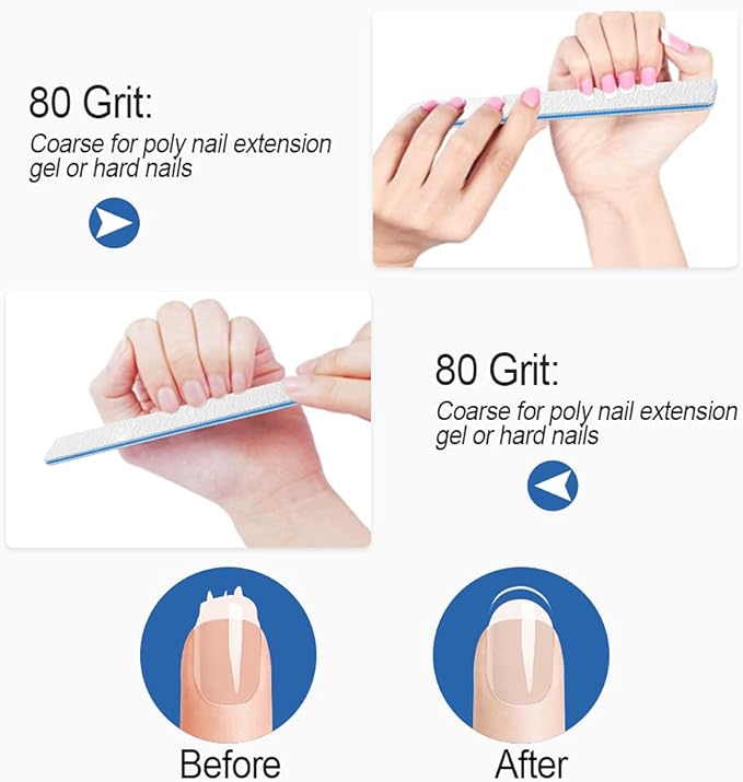 Nail file for acrylic nails