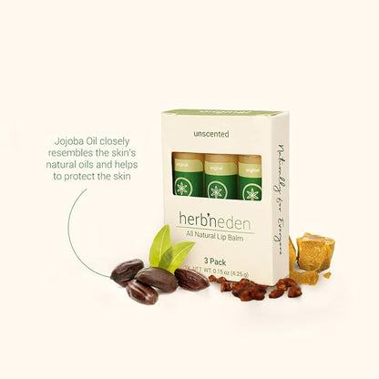Herb’N Eden Original Lip Balm Pack of 3