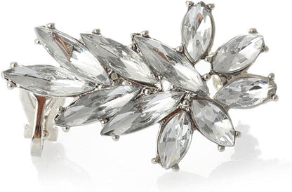 Boho Crystal Ear Climber Earrings Gold Crystal Studs