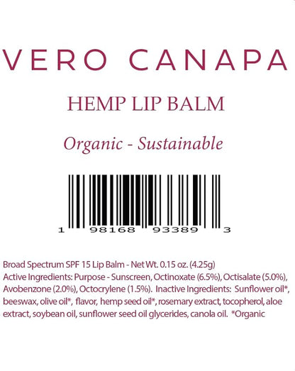 Pomegranate Organic Hemp Lip Balm