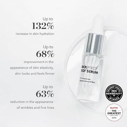 BIOEFFECT EGF Serum, Eye Serum, Eye Mask Skincare Set: Firming Favorites, with Barley Growth Factor