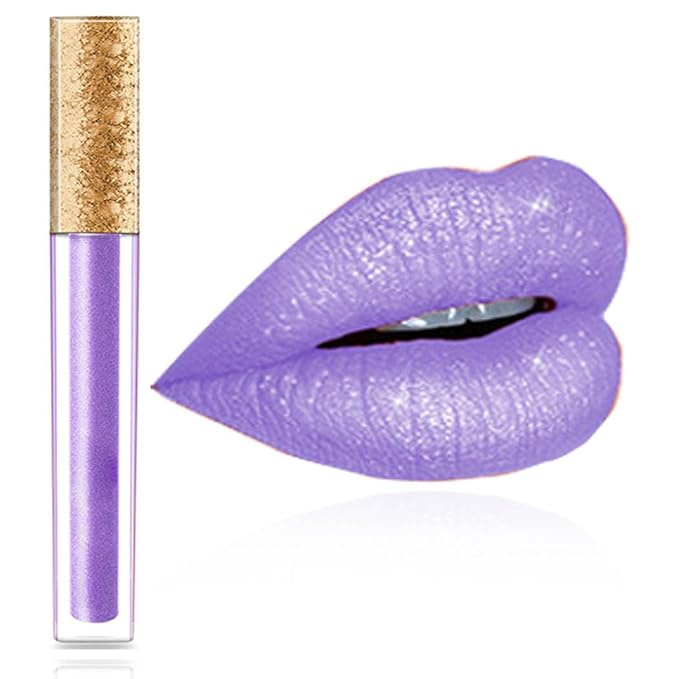 Kilshye Matte Lipstick Long Lasting Liquid Lipsticks Waterproof Cream Lip Gloss High Pigment Lipstick Non Stick Cup Lip Makeup for Women and Girls Pack of 1 (Purple 13)