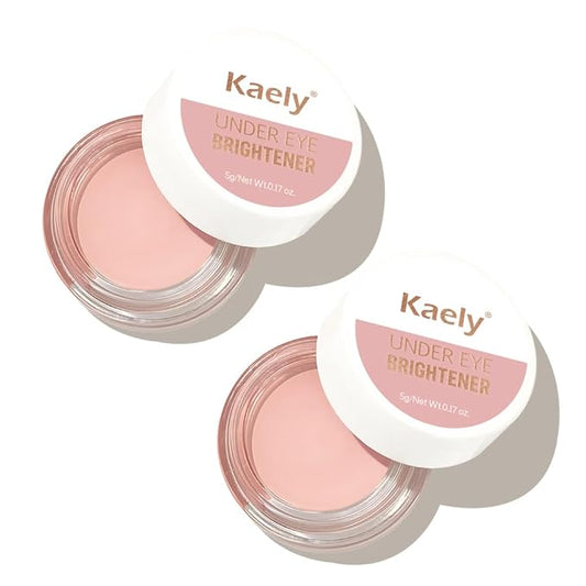evpct 2Pcs under Eye Brightener, Nourishing Luminous under Light Rose