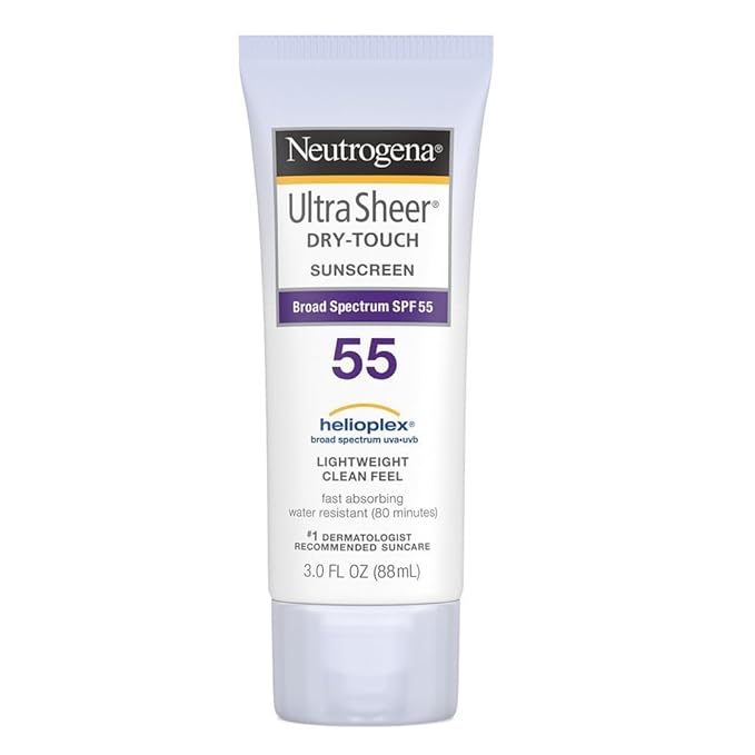 Neutrogena Ultra Sheer Dry-Touch Sunscreen SPF 55 3 oz (Pack of 3)